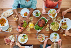 family dinner scene